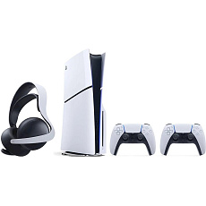 PlayStation 5 Slim 1TB + DualSense Wireless Controller bílý + PlayStation PULSE Elite