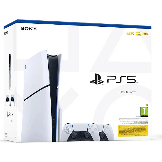 PlayStation 5 Slim 1TB + DualSense Wireless Controller bílý + PlayStation PULSE Elite PlayStation 5 Slim 1TB + DualSense Wireless Controller bílý + PlayStation PULSE Elite