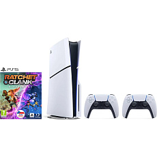 PlayStation 5 Slim 1TB + DualSense Wireless Controller bílý + Ratchet & Clank: Rift Apart (PS5)