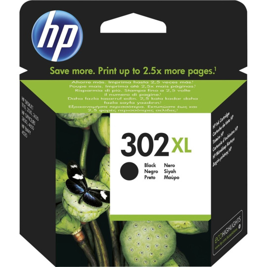 HP 302XL Cartridge černá náplň do tiskárny