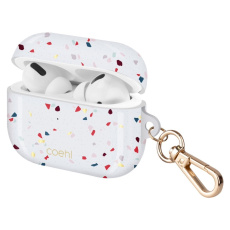UNIQ Coehl Terrazzo pouzdro s poutkem pro AirPods Pro bílé