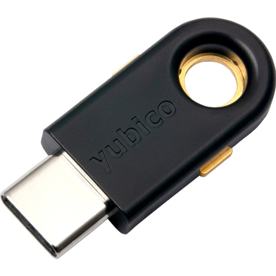 YubiKey 5C - USB-C, klíč/token s vícefaktorovou autentizaci, podpora OpenPGP a Smart Card (2FA)