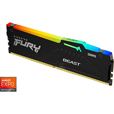 Kingston FURY Beast Black RGB DDR5 8GB 6000MT/s CL36 DIMM (1x8GB) EXPO/XMP
