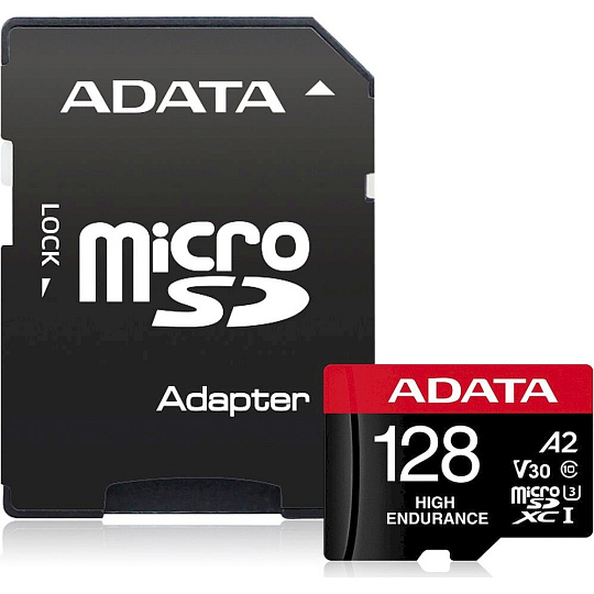 ADATA High Endurance microSDXC 128GB + SD adaptér ADATA High Endurance microSDXC 128GB + SD adaptér
