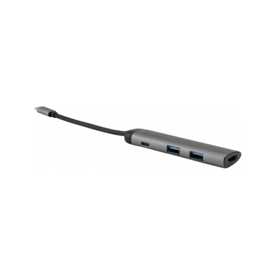 Verbatim USB-C Multiport HUB, 2x USB 3.0, 1x USB-C, HDMI dokovací stanice šedá