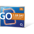 Předplacená SIM karta O2 s kreditem 50 Kč + 1GB + 50 min. volání