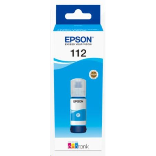 BAZAR - EPSON ink bar 112 EcoTank Pigment Cyan ink bottle - Poškozený obal (Komplet)