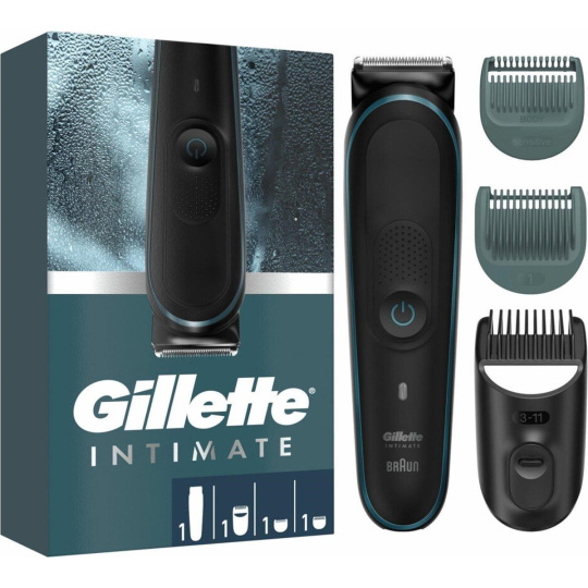 Gillette Intimate Trimmer i5 zastřihávač chlooupků, voděodolný, bezdrátový, šetrný k intimní pokožce