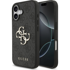Guess PU 4G Metal Logo kryt iPhone 17 šedý