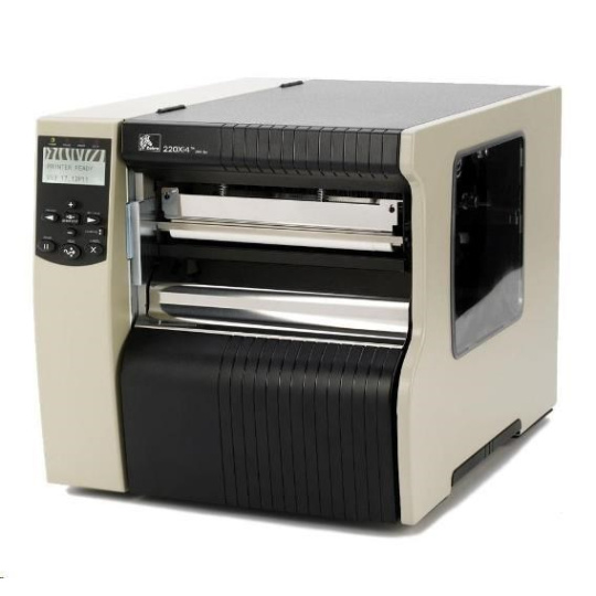 Zebra 220Xi4, 12 dots/mm (300 dpi), odlepovač, rewind, multi-IF, print server (ethernet)