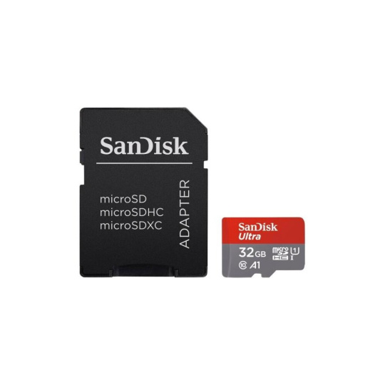 SanDisk Ultra MicroSDXC A1 Class 10 UHS-I Android paměťová karta 32GB + adaptér 