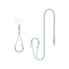 Spigen Universal Set 2 popruh a poutko s karabinou světle modrá