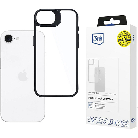3mk ochranný kryt Satin Armor Case+ pro Apple iPhone 16e/17e