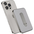 iWant Qi2 5000mAh hliníková Mag+ MagSafe powerbanka se stojánkem titanová
