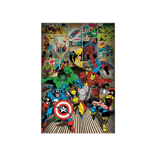 Plakát Marvel Comics - Here Come The Heroes (224)