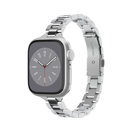 Spigen Modern Fit 316L řemínek Apple Watch 42/41/40/38mm stříbrný