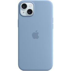 Apple silikonový kryt s MagSafe na iPhone 15 Plus ledově modrý
