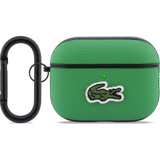 Lacoste Petit Pique Croc Logo Patch Pouzdro pro AirPods Pro 3 zelené Lacoste Petit Pique Croc Logo Patch Pouzdro pro AirPods Pro 3 zelené