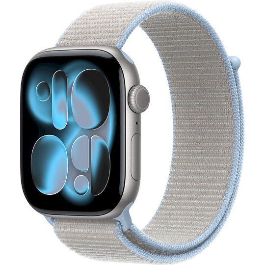 Apple Watch 49/46/45/44mm mlžně modrý provlékací sportovní řemínek Apple Watch 49/46/45/44mm mlžně modrý provlékací sportovní řemínek
