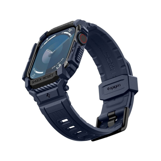 Spigen Rugged Armor Pro řemínek s pouzdrem Apple Watch 10 (42mm) modrý