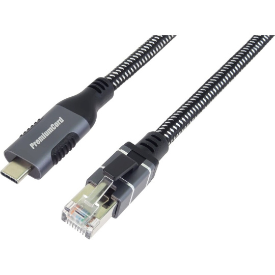 PremiumCord ethernetový kabel USB-C - LAN RJ45 3m PremiumCord ethernetový kabel USB-C - LAN RJ45 3m