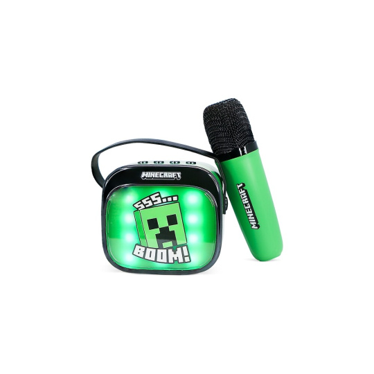 LED Karaoke reproduktor s mikrofonem OTL - Minecraft LED Karaoke reproduktor s mikrofonem OTL - Minecraft