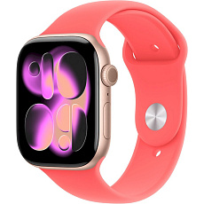 Apple Watch 49/46/45/44mm guavově růžový sportovní řemínek S/M Apple Watch 49/46/45/44mm guavově růžový sportovní řemínek S/M