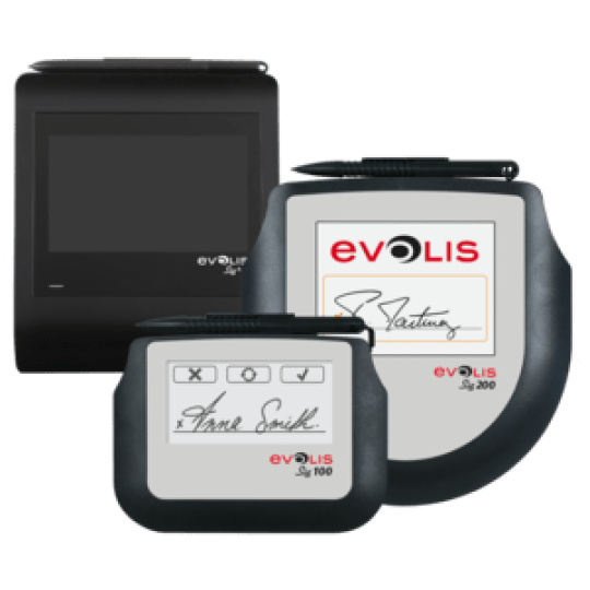 Evolis Sig100, 10.5 cm (4''), display