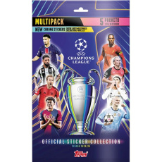 Fotbalové samolepky Topps Champions League 2025 Multipack (5 balíčků)