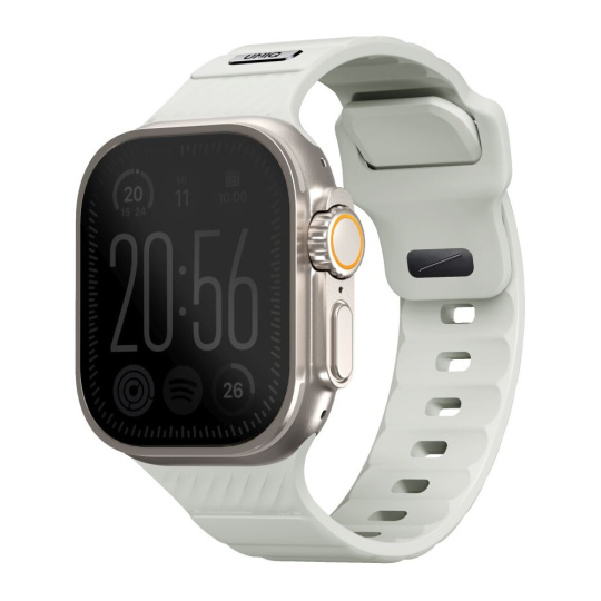 UNIQ Stride FKM Rubber voděodolný řemínek Apple Watch 49/45/44/42mm bílý/svítící