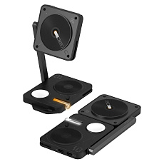 Aulumu M01 4-in-1 Folding Wireless Charging Station & Pad MagSafe nabíječka Black