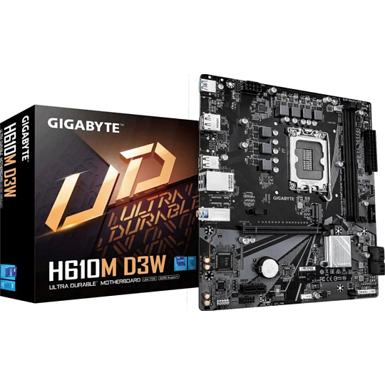 GIGABYTE MB Sc LGA1700 H610M D3W, Intel H610, 2xDDR5, 1xDP, 1xHDMI, mATX GIGABYTE MB Sc LGA1700 H610M D3W, Intel H610, 2xDDR5, 1xDP, 1xHDMI, mATX
