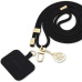 Guess Crossbody Popruh Cord 4G Charm zlatý/černý