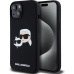 Karl Lagerfeld Liquid Silicone Double Heads Magsafe zadní kryt iPhone 15 Pro Max černý