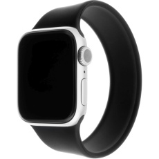 FIXED provlékací silikonový řemínek Apple Watch 38/40/41mm L černý