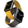 UNIQ Revix oboustranný řemínek pro Apple Watch 49/46/45/44/42mm Mustard (Hořčicový/Khaki)