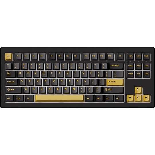 Akko 5087 V3 Akko V3 Pro Piano bezdrátová herní klávesnice (US) černožlutá Akko 5087 V3 Akko V3 Pro Piano bezdrátová herní klávesnice (US) černožlutá