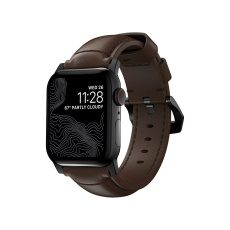 Nomad Traditional kožený řemínek Apple Watch Ultra (49mm) 8/7 (45mm)/6/SE/5/4 hnědý/černé přezky Nomad Traditional kožený řemínek Apple Watch Ultra (49mm) 8/7 (45mm)/6/SE/5/4 hnědý/černé přezky