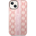 Karl Lagerfeld Monogram Vertical Stripe kryt iPhone 14 Plus růžový