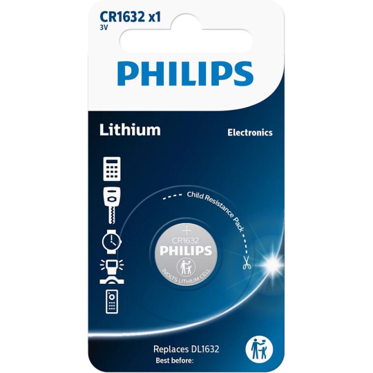 Philips CR1632/00B Lithiová baterie knofliková CR1632 (3V)