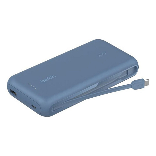 Belkin BOOST CHARGE™ USB-C PowerBanka s integrovaným USB-C kabelem, 20000mAh, PD, 30W modrá