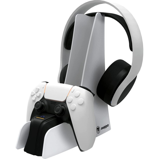 SNAKEBYTE PS5 Dual Charge 5 & Headset Stand white