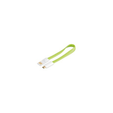PremiumCord Kabel micro USB 2.0, A-B 0,2m magnetický, barva zelená