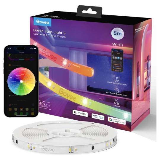 Govee WiFi RGBICW Smart PRO LED pásek 5m Matter - extra odolný Govee WiFi RGBICW Smart PRO LED pásek 5m Matter - extra odolný