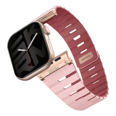 SKINARMA Gemini magnetický řemínek Apple Watch 42/41/40mm růžový SKINARMA Gemini magnetický řemínek Apple Watch 42/41/40mm růžový