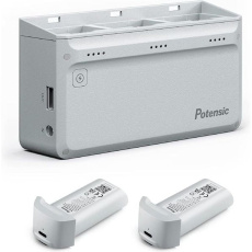 Potensic třípozicová rychlonabíječka pro Atom 4K SE 60W More Power a 2x baterie Potensic třípozicová rychlonabíječka pro Atom 4K SE 60W More Power a 2x baterie