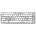 Akko MOD68 HE Akko AstroAim herní klávesnice (US) bílá