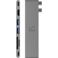 iWant 7v1 Pro Hub 8K s USB-C  vesmírně šedý