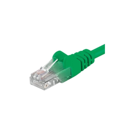 PremiumCord Patch kabel UTP RJ45-RJ45 level 5e zelený 0,5m