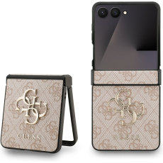 Guess PU 4G Metal Logo kryt Samsung Galaxy Z Flip 7 růžový Guess PU 4G Metal Logo kryt Samsung Galaxy Z Flip 7 růžový